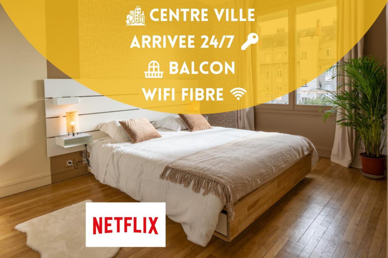 Tours Centre - Proche Gare - Parking Velo - Balcon - Arrivee Autonome Apartment Екстериор снимка